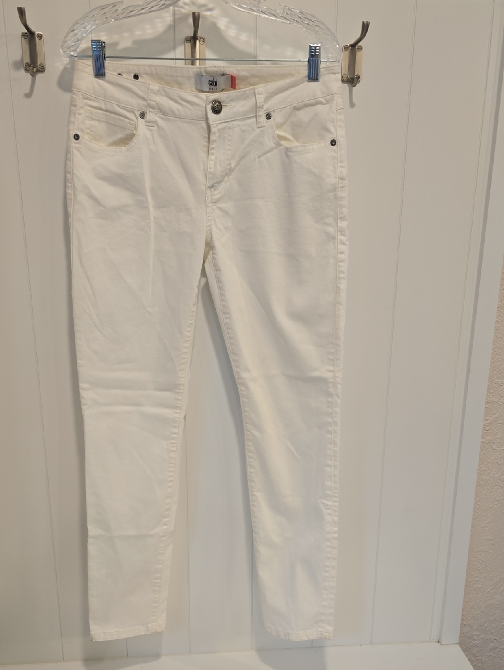 CAbi Slimmie Jeans White Size 8